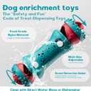 knitly Interactive Dog Toys, Adjustable Treat Dispensing Toy to Keep Them Busy, Dog Enrichment for Brain Stimulation & Cognitive for Puppy Puzzle to Reduce Boredom-Ideal Gift for All Dogs (Rigid Nylon)