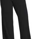 Sunzel Wide Leg Yoga Pants for Women, High Waisted Tummy Control, Soft Stretch, 32" Inseam (Black, XXL)