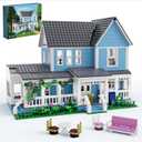 Gilmore House in Stars Hollow Lukes Diner Movie Building Block Toys Set Compatible with Lego, Mothers Day Gift Decor and Collectibles for Family Sitcom TV Fans Girls Female Women Adult(1107 PCS)