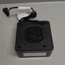 Gaiatop Mini Space Heater, Lightweight PTC Ceramic Fast Heating 500W Energy Efficient for Indoor Use, Overheating & 45° Tip-Over Protection, Portable Desk Electric Heaters for Office Home Black