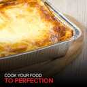 Stock Your Home 8 Square Foil Pans with Lids (50 Pack) - Foil Cake Pans with Covers - Aluminum Baking Pans - Disposable Cake Pans - 8 Inch Square Pans - Disposable & Recyclable Pans with Lids