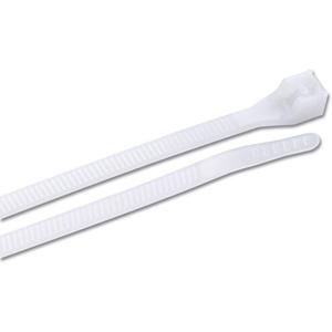 Cable Ties, White Nylon, 11-In., 100-Pk.