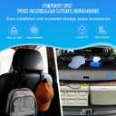 AUXKO Retractable Cargo Cover for 2025 2024 2023 Cadillac Lyriq, Carbon Fiber Trunk Cover Luggage Security Shade Cover Shielding Shade Anti-Peeping Luggage Privacy Screen with 4PCS Headrest Hooks