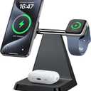Charging Station for Multiple Devices Apple: Woruda 3 in 1 Magnetic Wireless Charger Stand for Mag Safe iPhone - Nightstand Charging Dock for iPhone 16 15 14 13 12 Pro Max Plus Apple Watch Airpods
