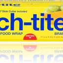 Stretch-Tite Premium Plastic Food Wrap, Includes Slide Cutter, Extra Strong (250 sq ft)