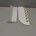 Karisky Key Holder for Wall, Decorative Key and Mail Organizer with 6 Sturdy Metal Hooks and Floating Shelf, 14 Inches Wood Wall Mounted Key Rack for Entryway, White and Gold