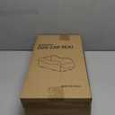 Portable Small Dog Seat for Car, Luxury Center Console Dog Car Seat Booster with Safety Tethers, Anti-Collapse Pet Travel Carseat for SUV, Truck (Dark Grey/White)