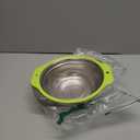 Colander Stainless Steel Microporous, 2QT Rice Strainer with Mixing Bowl, Rice Washer Bowl Set with Handle, Food-Grade Strainers and Colanders for Kitchen, Pasta, Fruit, Dishwasher Safe