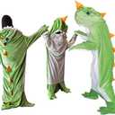 Wearable Dinosaur Blanket Hoodie Animal Sleeping Bags for Kids Adult Soft Cozy Dinosaur Gifts(M fit for 4'9"-5'1")