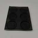 Silicone Bun Bread Form Round Shape Bread Tray Perforated Bakery Molds 6 Cavea 4" No Brand