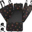 Mancro Dog Car Seat Cover for Back Seat, 2025 Upgraded 600D Heavy Duty Waterproof & Scratch-Resistant Dog Hammock for Car, Back Seat Pet Cover for Dogs with Sedan, and SUVs, Standard, Paw Prints (Standard (54" W x 55" L))