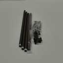 Bronze Curtain Rods 48 to 84 Inches(4-7 Feet),Decorative 3/4 Inch Diameter Drapery Rod Set with Square Finials,Size:36''-88'',Antique Bronze