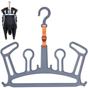 Wetsuit Hanger is a Quick Drying Heavy Duty Hanger for Wetsuit, Gloves and Boots (V2 Grey)