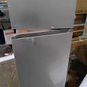 Frigidaire, 2 Door Apartment Size Refrigerator with Freezer, 7.5 cu ft, Adjustable Spill-Proof Shelves, Crisper Bins, Platinum Silver, Garage Ready