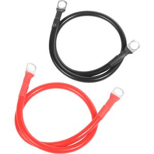 2 x bylikeho 6 AWG Battery Cable,20 Inch Red&Black Battery Cable Battery Wire,Car Accessories Battery Power Inverter Cables Set with 3/8"Lugs Terminals,for Car Motor Automotive Motorcycle RV Marine Boat