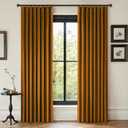 ANRODUO Gold Brown Velvet Curtains 90 Inches Long Blackout Thermal Insulated Soundproof Curtain Privacy Room Darkening Curtains Pinch Pleat Window Drapes for Bedroom Living Room Set of 2