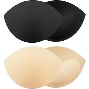 2 Pairs Small Size Bra Inserts Breast Enhancers, Women's Push Up Bra Pads Inserts, Push up Swimsuit Pads, Fits A Cup