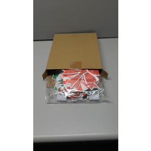 22 Pcs Christmas Fence Decorations Outdoor Xmas Garland Deer Gingerbread Peppermint Candy Yard Signs with LED String Lights for Christmas Holiday Outside Lawn Garden Window DIY Decor