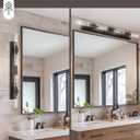 Farmhouse Wall Sconces Set of Two, HWH 4 Light Bathroom Vanity Lights Over Mirror, 40'' Vanity Light Bar Wall Mounted Vertical and Horizontal, Oil-Rubbed Bronze Finish, 5HY104B-4W-2PK ORB