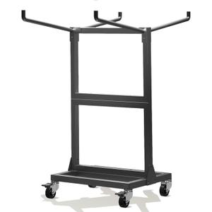 Folding Chair Rack, 300Lbs Capacity Heavy Metal with Locking Universal Wheels, Storage for 14 Chairs, for a Variety of Occasions