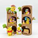 MINISO Winnie the Pooh Tree House Series Blind Box Cute Desktop Ornament Gift Collection 1pc Random Birthday Gift
