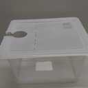 EVERIE Sous Vide Container 12 Quart EVC-12 with Collapsible Hinged Lid Compatible with Anova Nano or AN500-US00 or Anova Pro 3.0 or Anova Mini, Also Fits Instant Pot