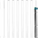 6pcs Replacement Straws for Bubba 24oz Tumblers, Reusable Plastic Straws with 2 Stainless Steel Cleaning Brush Transparent Water Bottle Straws Compatible with Bubba Cup