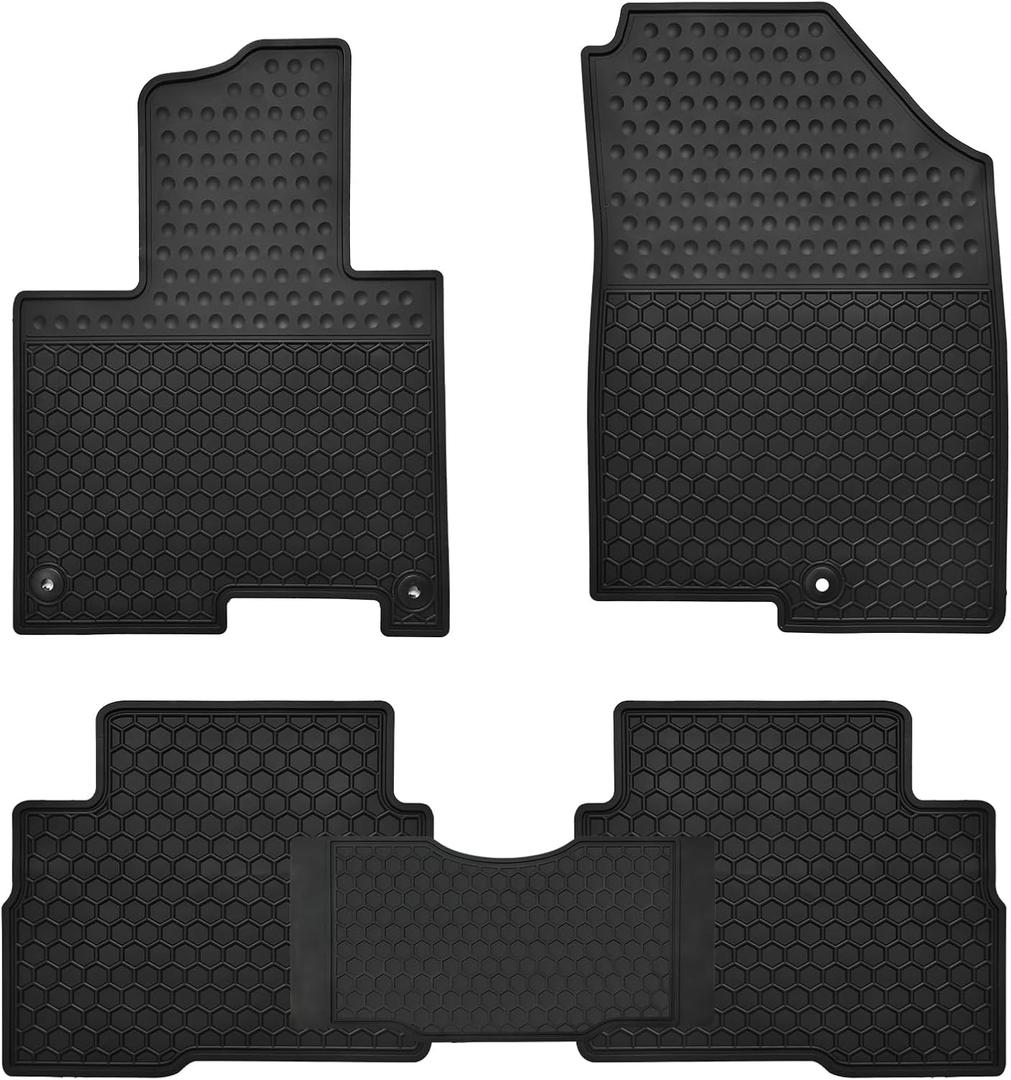 Car Floor Mats Custom Fit for Kia Sportage 2023 2024 2025 2026Hybrid Only Odorless Washable Heavy Duty Rubber (All Weather) Floor Liners Set Black