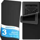 Magnetic Vent Covers 3 Pack, for Complete Sealing of Residential Standard Floor Vent Covers 5.5" X 12" for Floor Wall and Ceiling Vent Covers RV Residential HVAC and Air Conditioning Vents Black