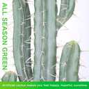 Artificial Cactus 39 Inch Fake Cacti Faux Plant with Black Planter for Home Garden Store Office Floor Decoration