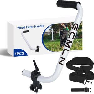 Ecmln Upgraded Weed Eater Handle, Ergonomic String Trimmer Handle with Trimmer Shoulder Harness, Lawn Trimmer Handle Grip String Trimmer Attachments for Lawn Care Easy Yard Trimming and Landscaping