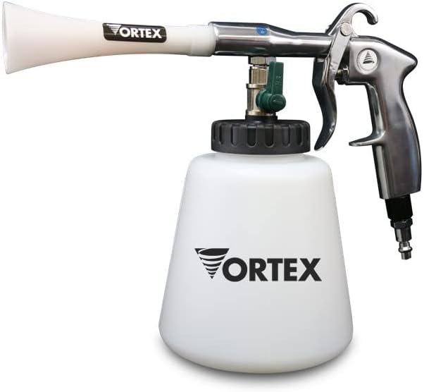 HI-TECH Vortex I Air Cleaning Gun  Deep Cleans Auto Interiors & Exteriors  Compressed Air Powered  Car Detailing Tool for Dirt, Dust, Grime & Stains