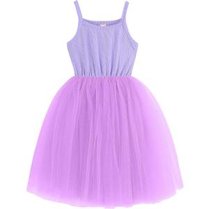 XUNYU Toddler Tulle Dress Baby Girls Tutu Dresses Infant Tulle Party Birthday Princess Sundress 2025 (18-24 Months, Light Purple)