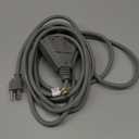 EP 15 Ft Outdoor Extension Cord with 3 Electrical Power Outlets - 16/3 SJTW Grey Cable with 3 Prong Grounded Plug for Safety Great for Christmas Lights, Garden and Major Appliances