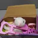 G.C Cat Toys for Kids Girls, Electronic Interactive Stuffed Cat Walk Meow and Wag Tail with Stroller Pet Care Accessories Toys Pretend Play Birthday Gifts for Toddlers Girls 3 4 5 6 7 8 Year Old