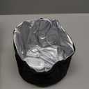 Heat Cap for Deep Conditioning, Ingeware Thermal Cap for Hair Steamer Cap for Natural Hair Portable Electric Heat Hair Spa Cap for Home Use Pattern (Solid Black)