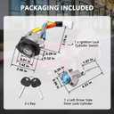 RAMATA 81900-1WK00 Ignition Lock Cylinder Start Switch with Keys, Left Driver Side Door Lock Cylinder, Compatible with 2011 2012 2013 2014 2015 Kia Optima 2013 2014 2015 2016 2017 Kia Rio
