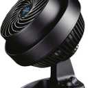 Vornado 530 Compact Air Circulator Fan, 3-Speed Manual Control, Adjustable Tilt, Whole Room Cooling, Black Floor Fan for Bedroom and Office, Vortex Action, 65 ft Range