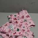 The Children's Place,Unisex Baby,Mommy and Me Matching Christmas 2 Piece Pajama Sets, Button Up,Holiday Bows, Pink, XL