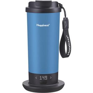Happiness SelfHeating Travel Mug 20oz,Smart Rechargeable Electric Temperature Control Heated Coffee Cup