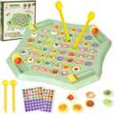 2026 Fruit Turn Around Chess Strategy Chess Game, DIY Fruit Matching Chess Boards,Chess Game for Kindergarten Gathering Activity