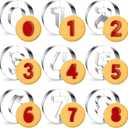 10PCS Number Cookie Cutters Set, Birthday Numbers 0-8(6 Reverses to 9) and A Round, Stainless Steel Cookie Cutters for Baking, Number Shaped Baking Tool for Homemaking Biscuits, Cookie, Dough