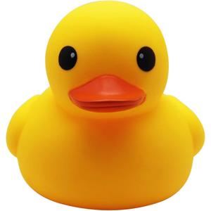 Happy Trees Duck Bath Toy Large Bath Duck Squeak Rubber Duck Baby Shower, 7 Inches