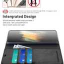 OCASE Compatible with Samsung Galaxy S21 Wallet Case, PU Leather Flip Folio Case with Card Holders RFID Blocking Kickstand Shockproof TPU Inner Shell Phone Cover 6.2 Inch-Black