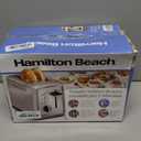 Hamilton Beach 2 Slice Toaster with Extra-Wide Slots, Bagel Setting, Toast Boost, Slide-Out Crumb Tray, Auto-Shutoff & Cancel Button, Defrost Function, Stainless Steel (22794)