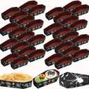 24 Pcs Halloween Coffin Snack Trays, Halloween Party Food Supplies Patterned Cardboard Paper Food Trays for Candy Storage Guest Serving Supplies(Spider)