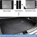 Universal Mesh Cargo Net for Car Trunk Storage,Elastic Small Automotive Cargo Net Pocket Wall Sticker Organizer Pouch Bag Storage for SUV,2 Pack with Tape Stickers