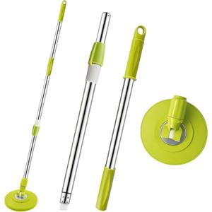 Spin Mop Replacement Handle 360 Degree Spin Mop Pole Handle Replacement Rotating Telescopic Stick for Mop Head, Ideal for Home and Household Cleaning (Green)