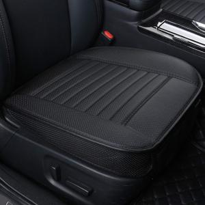 EDEALYN Seat Bottom Cover Single Seat Cover Without Backrest PU Leather Car seat Cover - Seat Protective Cover,1pcs (Black)