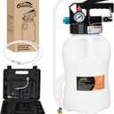 GOOACC Transmission Fluid Pump Kit 6L Automotive Pneumatic Oil Fluid Extractor ATF Refill Dispenser Transfer Pump with 15 ATF Filler Adapters 1.6 Gal 2 Ways Vacuum Fluid Evacuator Oil Change Tool Set